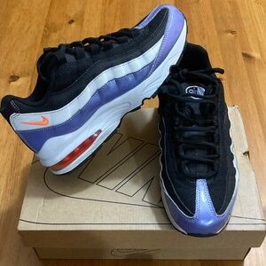 Nike Kids Air Max 95 Black and Purple Sneakers